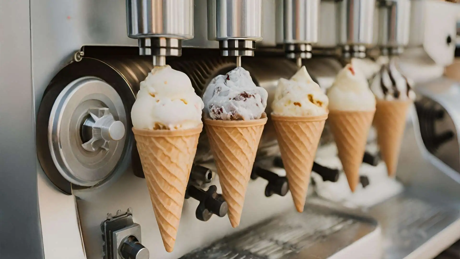 Maquinaria de producción de Helados